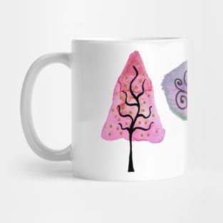 Happy Swirly Trees Mug